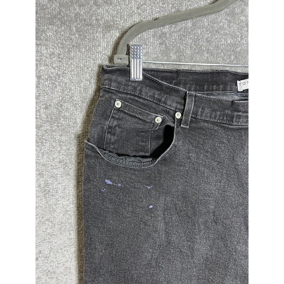 Tommy Hilfiger High Waist Jeans Womens Size 22 Stretch Black Denim Straight Leg - Picture 11 of 11